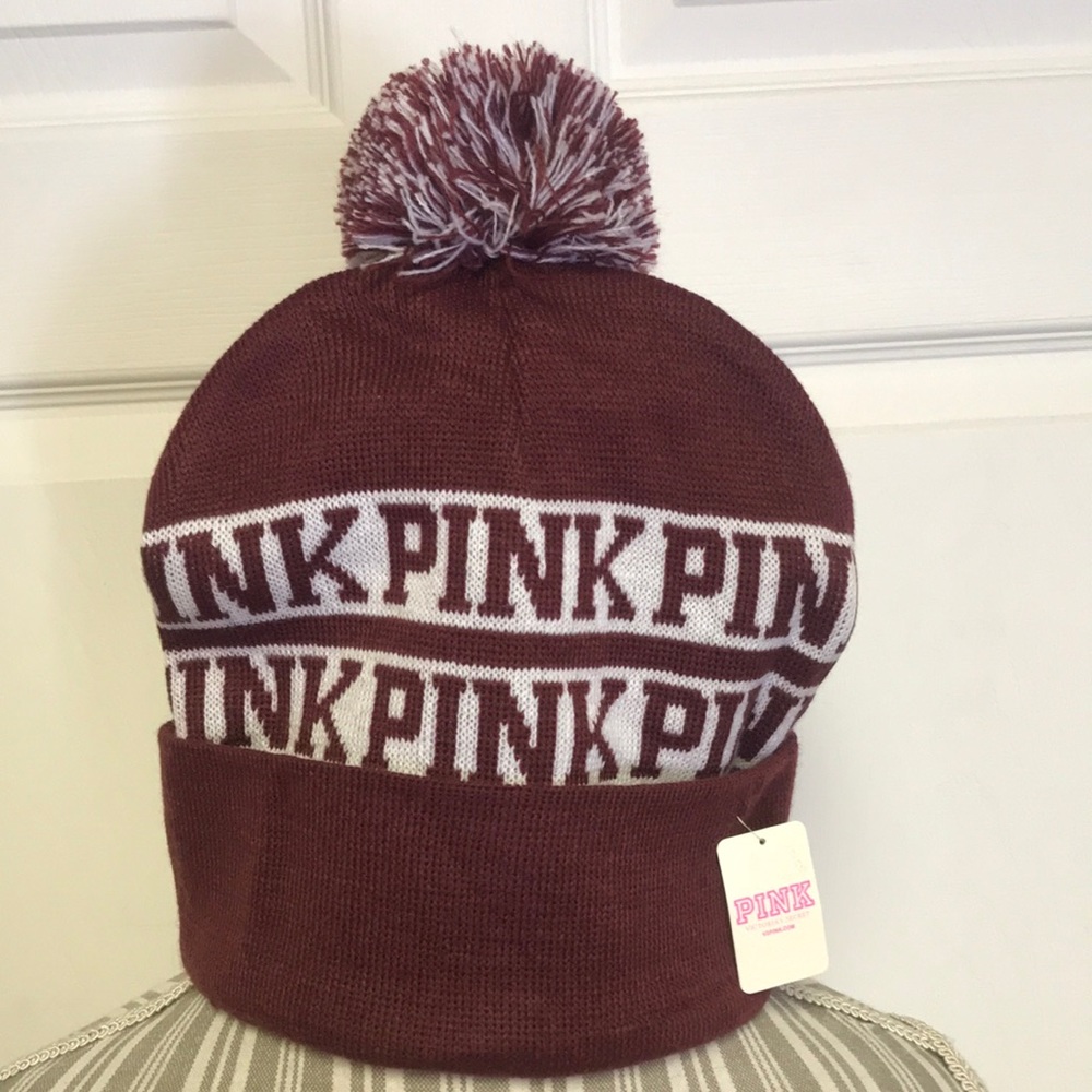 Victoria's Secret PINK Pom Pom Beanie